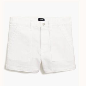 NWOT j crew White utility denim short